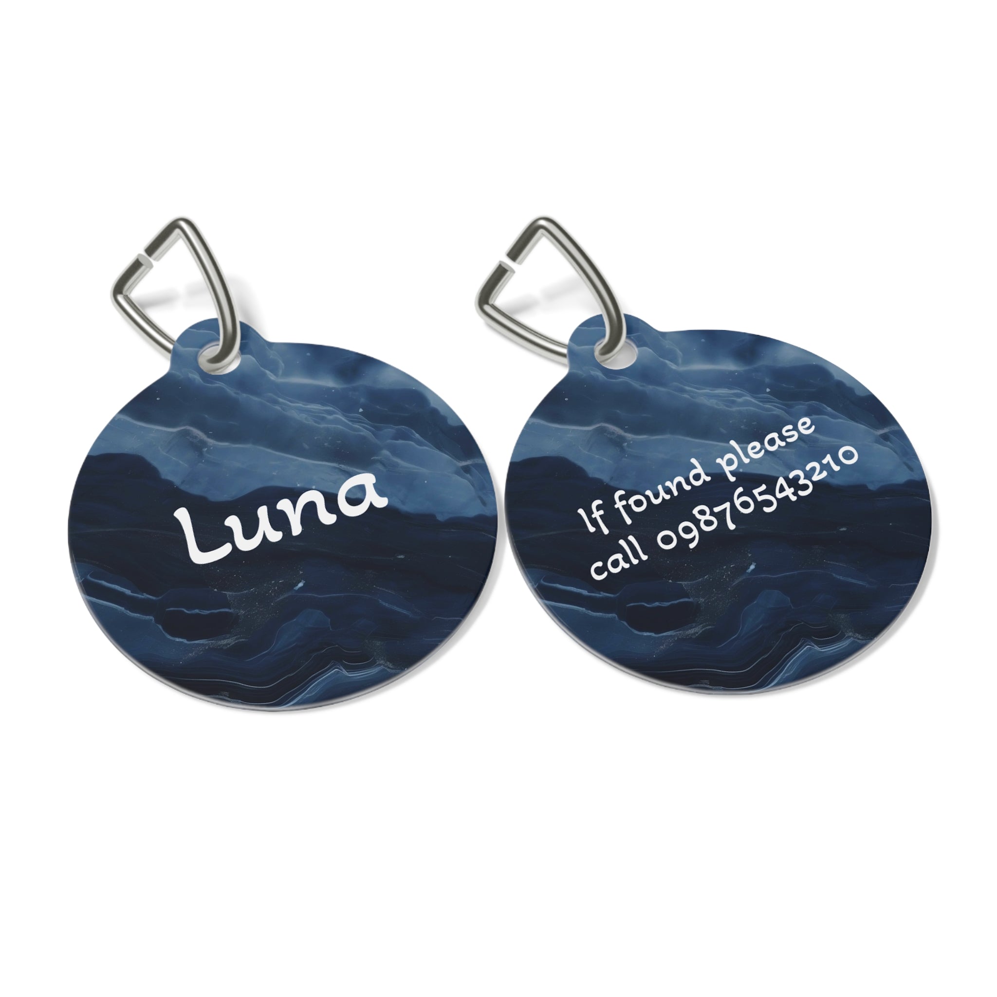 Pet Tag — Blue Marble Personalised Pet ID Tag