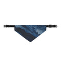 Blue Marble Clip-On Pet Bandana — Stylish Marble Print Dog Collar Accessory- WaterProof