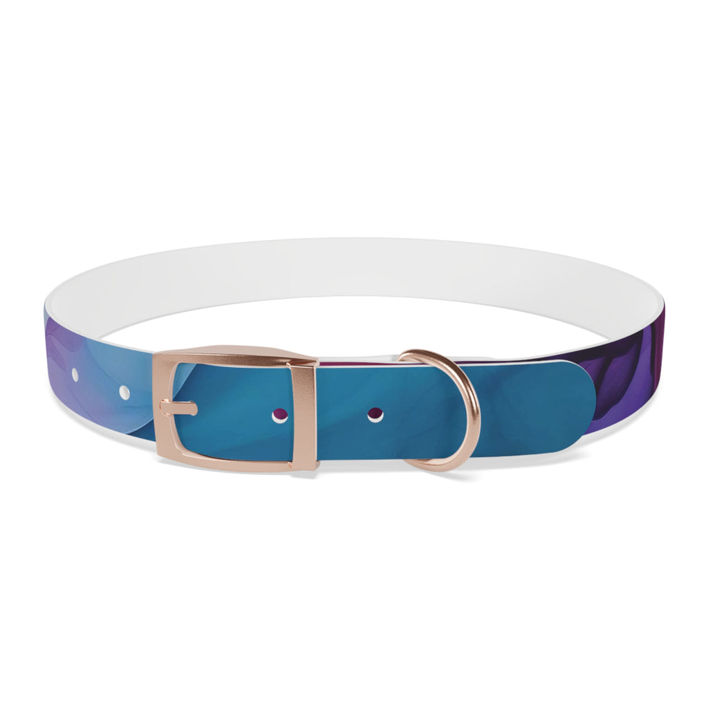 Modern Gradient Dog Collar Vibrant marble