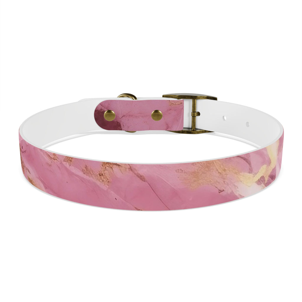 Modern Gradient Dog Collar Vibrant marble