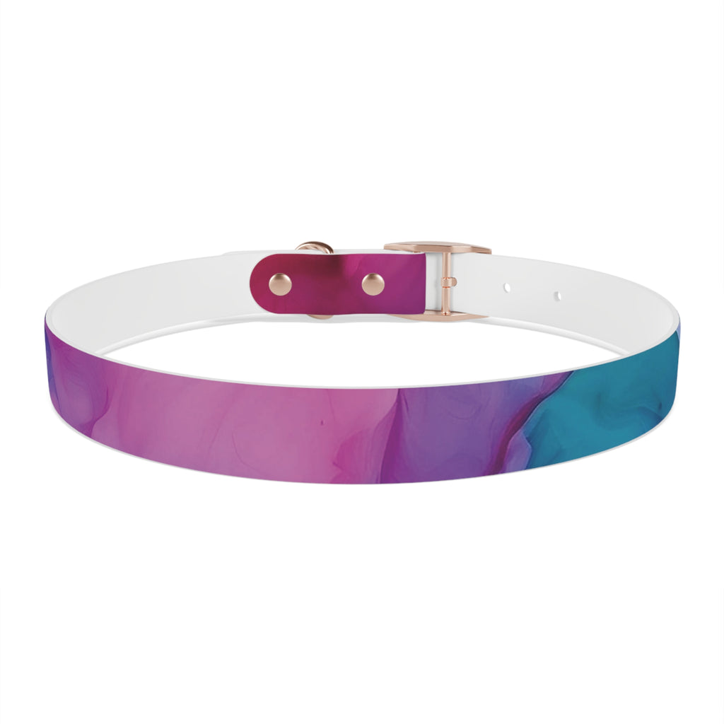 Modern Gradient Dog Collar Vibrant marble