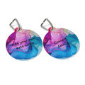 Pet Tag- Rainbow marble Personalised Pet ID tag