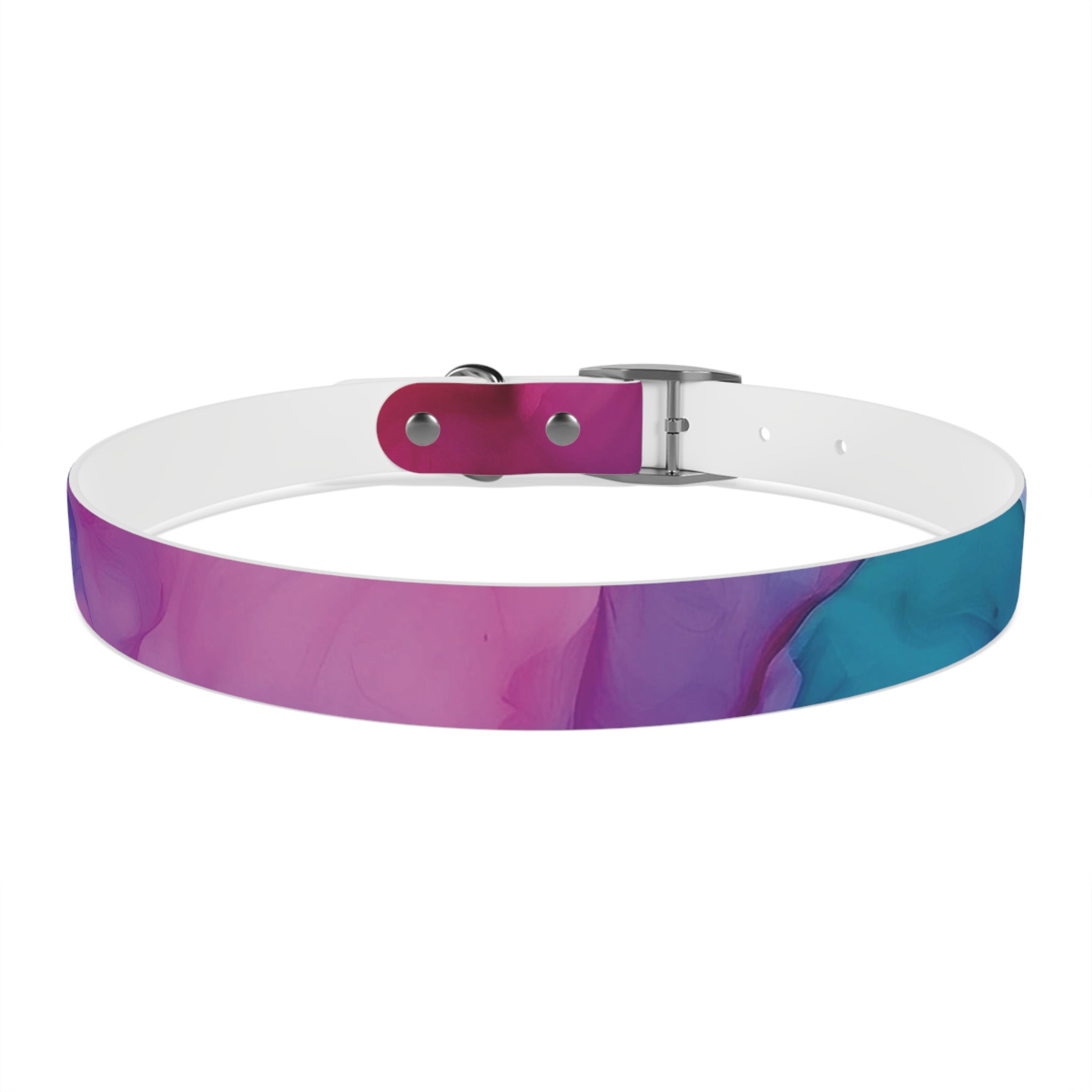 Modern Gradient Dog Collar Vibrant marble
