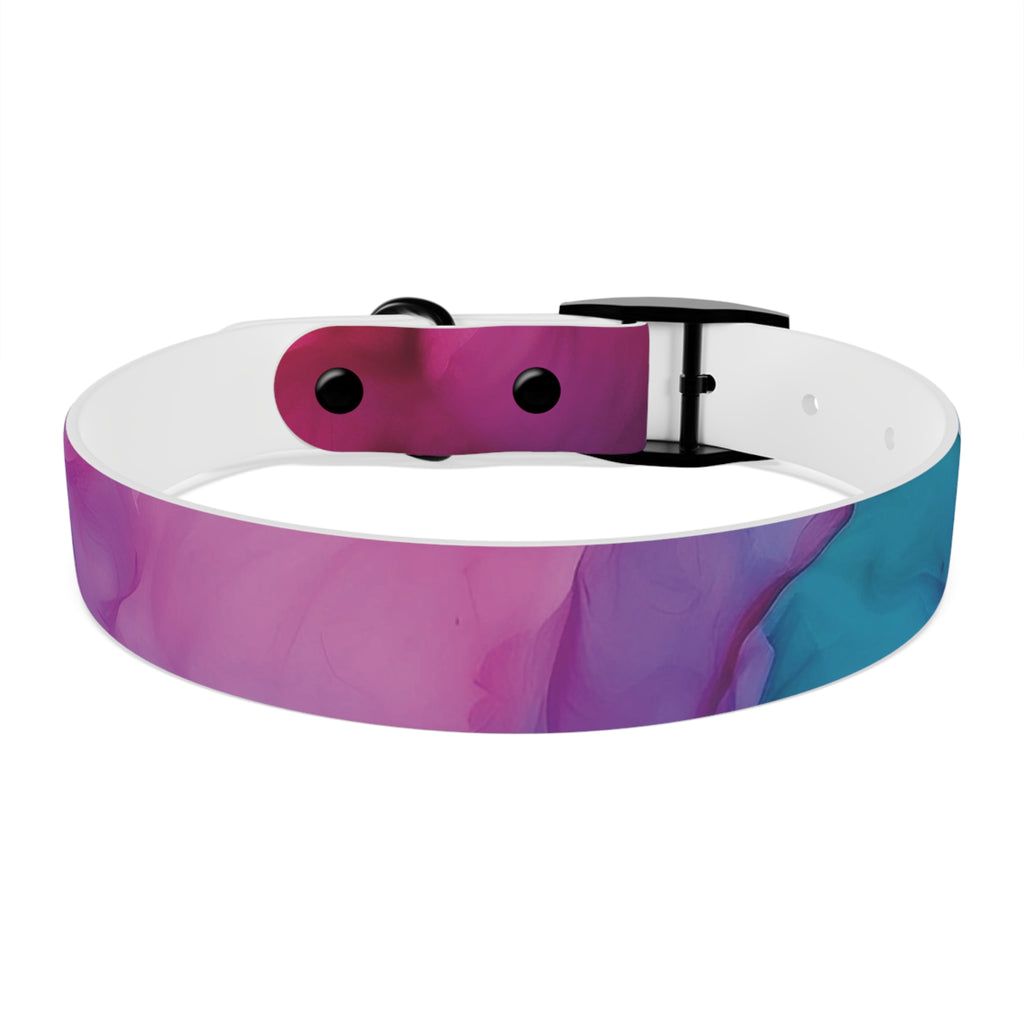 Modern Gradient Dog Collar Vibrant marble