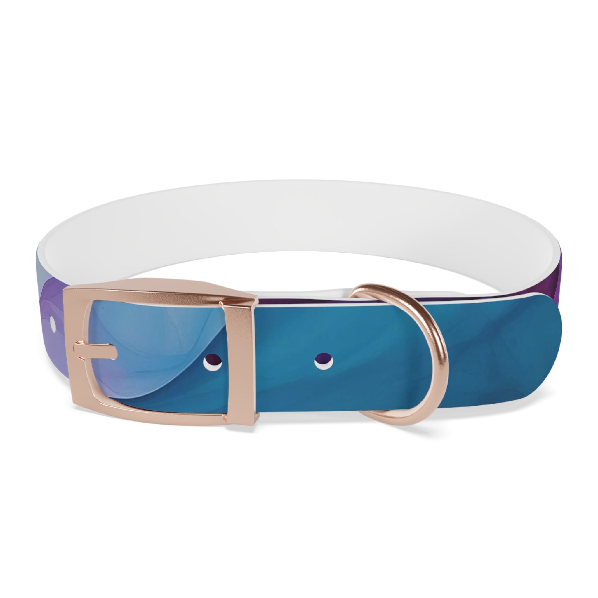 Modern Gradient Dog Collar Vibrant marble