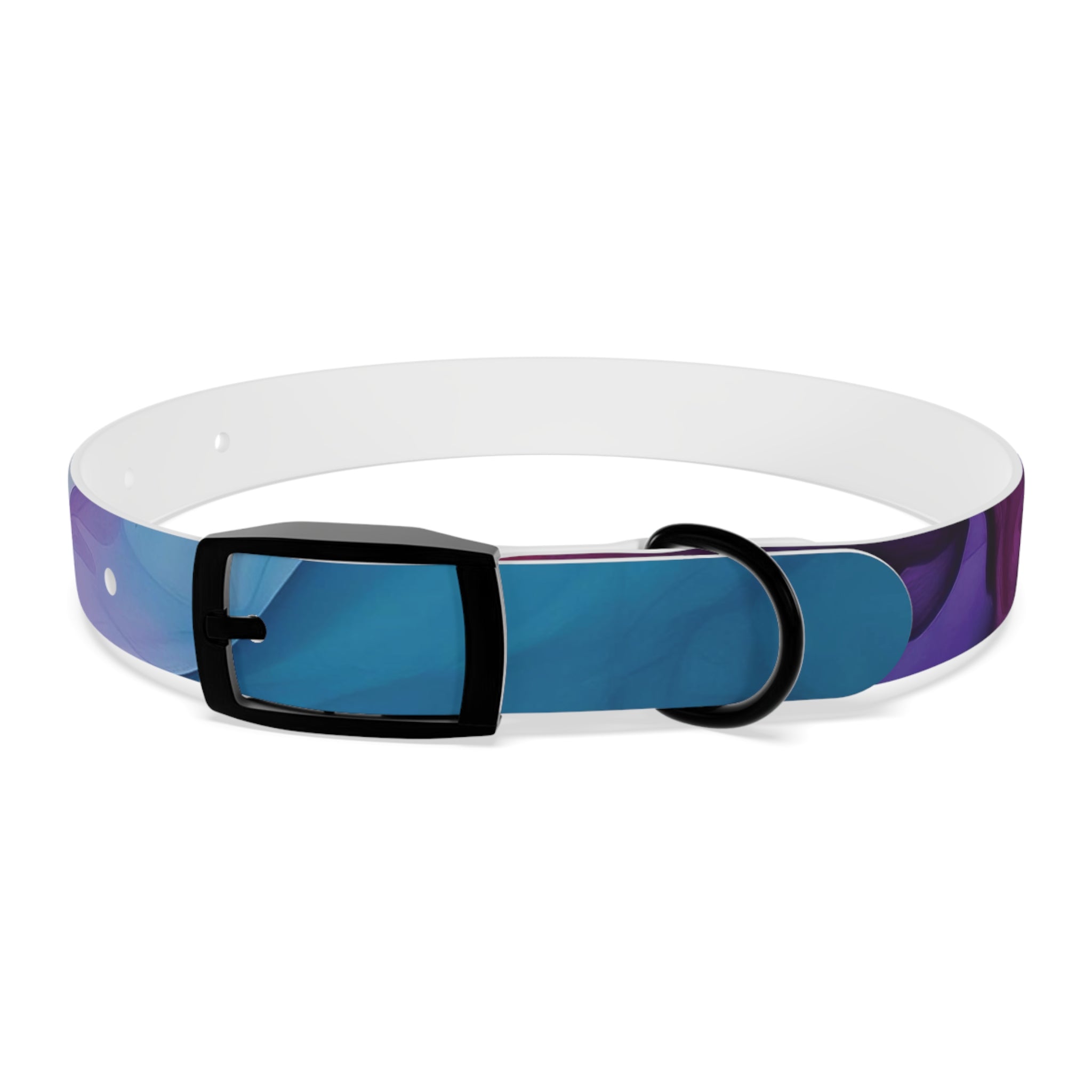 Modern Gradient Dog Collar Vibrant marble
