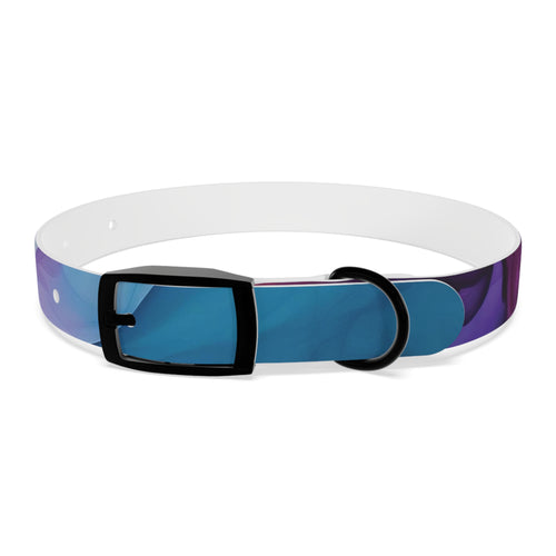 Modern Gradient Dog Collar Vibrant marble