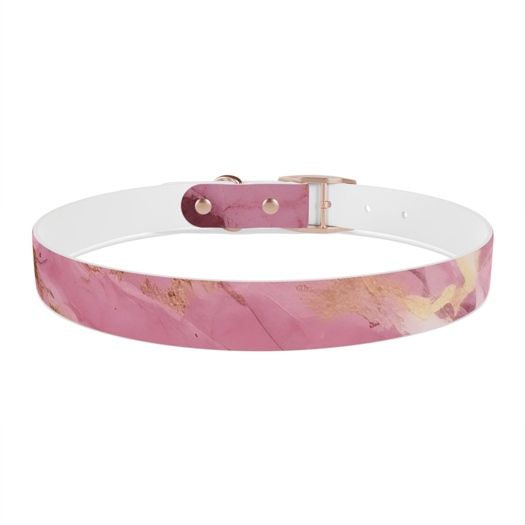 Modern Gradient Dog Collar Vibrant marble