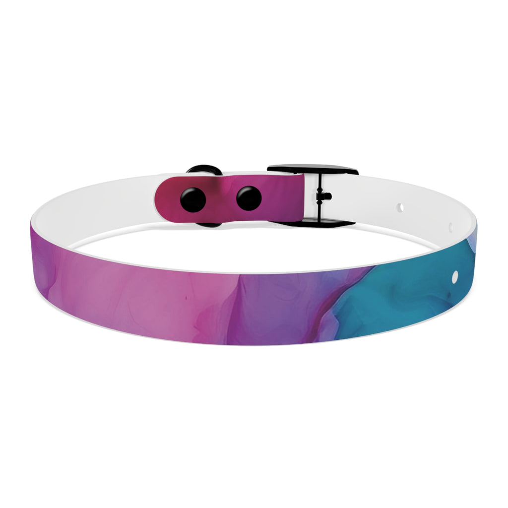 Modern Gradient Dog Collar Vibrant marble