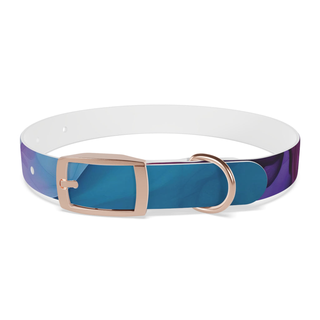 Modern Gradient Dog Collar Vibrant marble