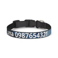 Personalised Marble Clip-On Pet Collar — Custom Name & Phone Number ID Collar