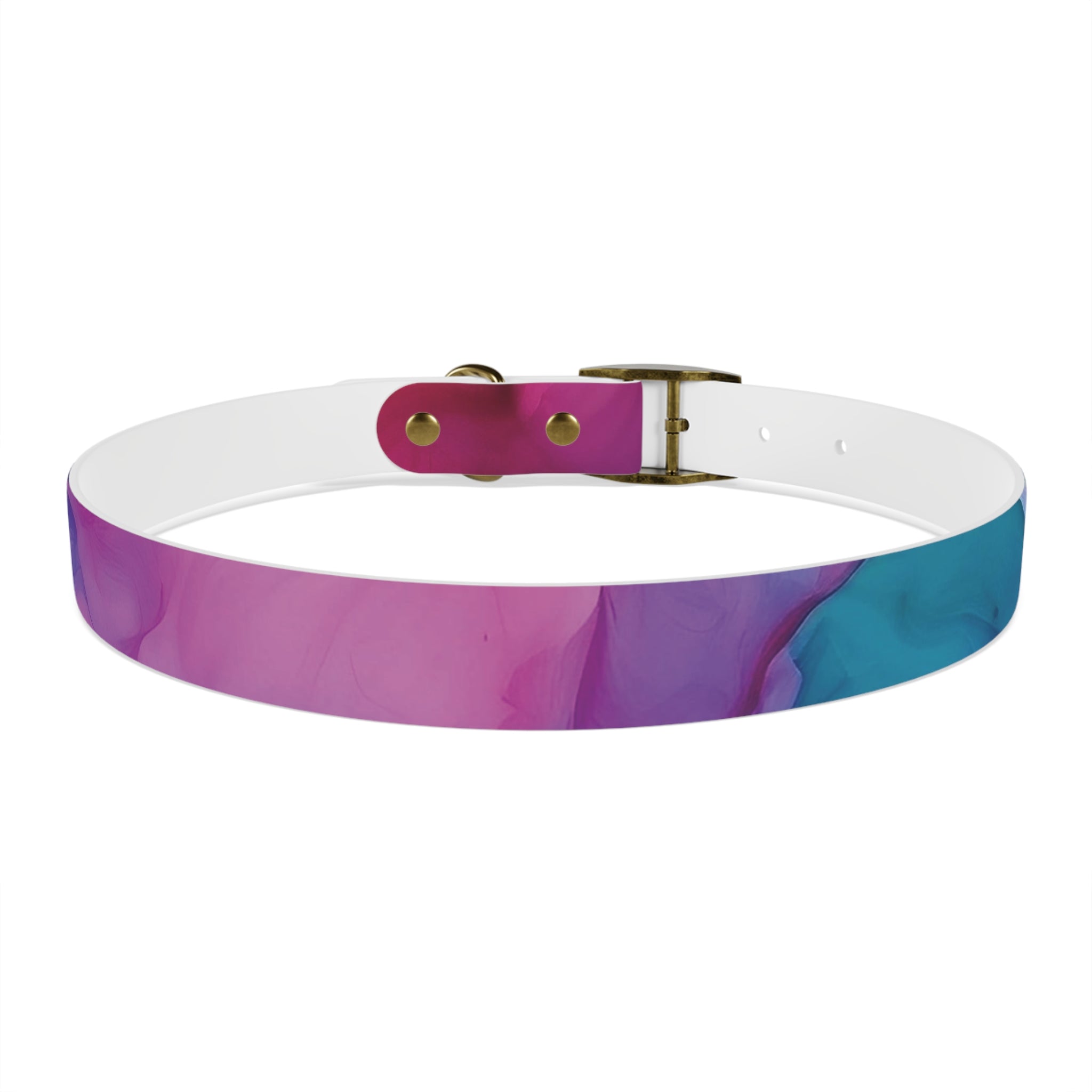 Modern Gradient Dog Collar Vibrant marble