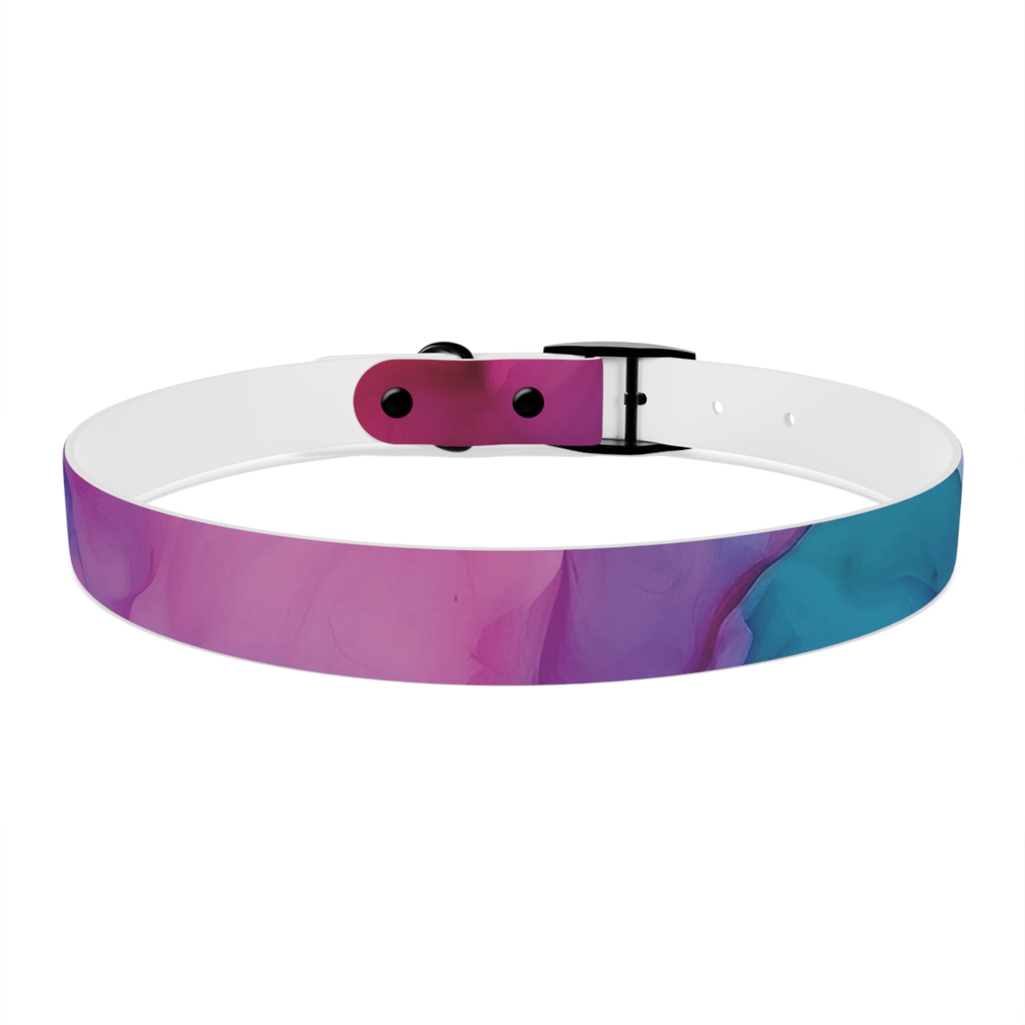 Modern Gradient Dog Collar Vibrant marble