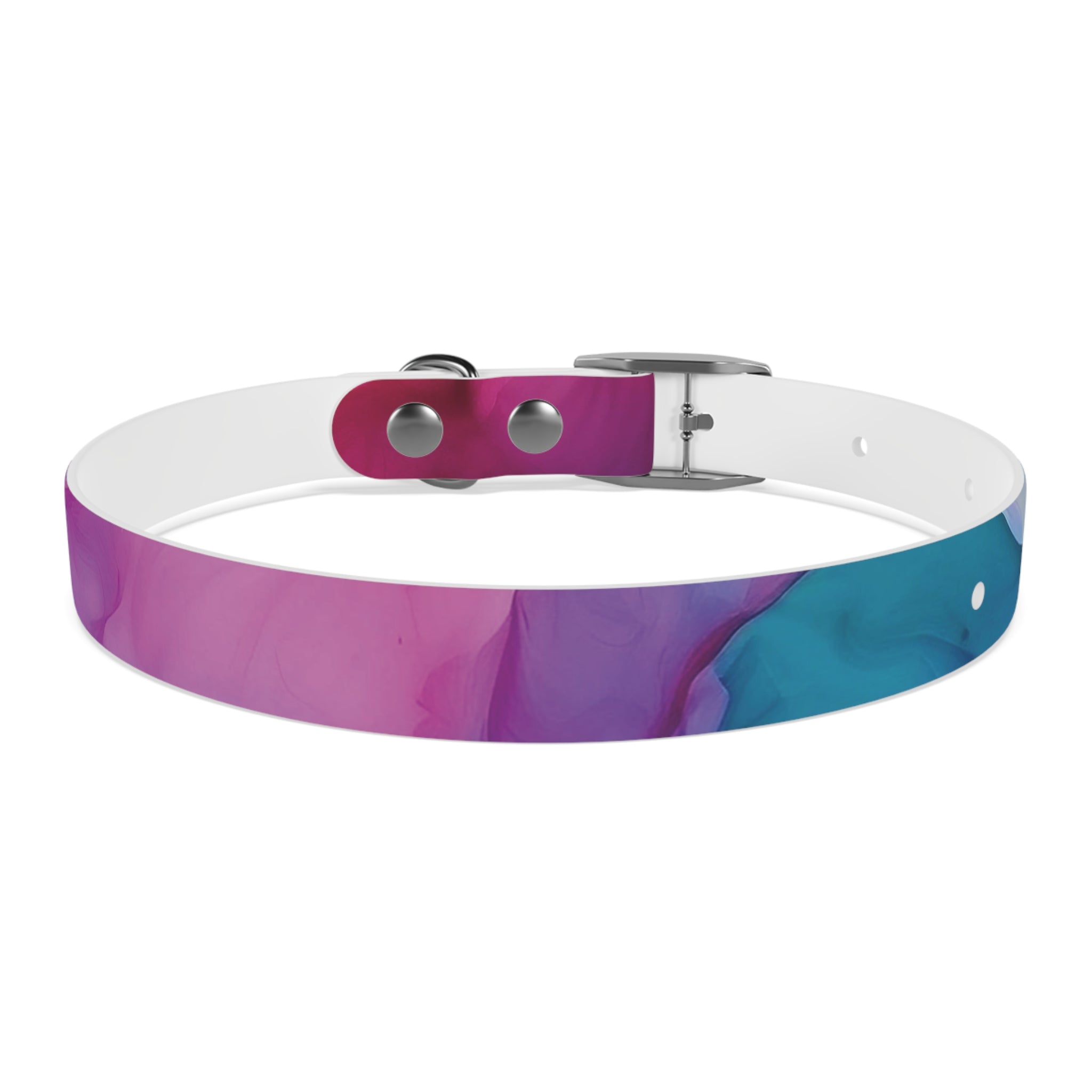 Modern Gradient Dog Collar Vibrant marble