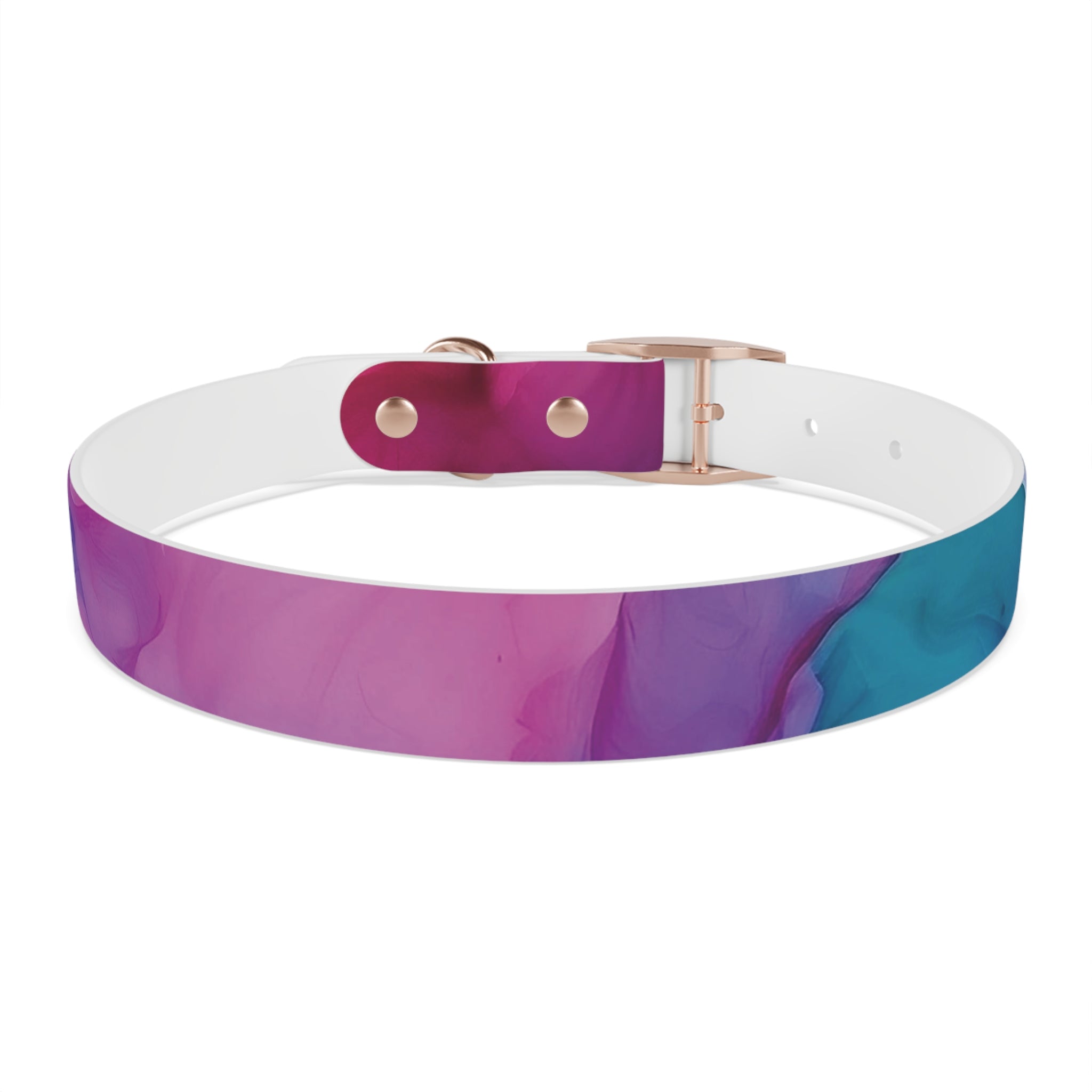 Modern Gradient Dog Collar Vibrant marble
