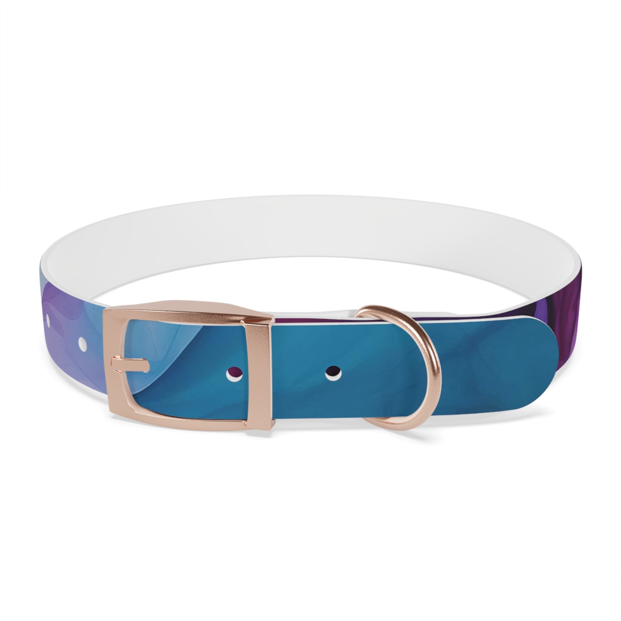 Modern Gradient Dog Collar Vibrant marble