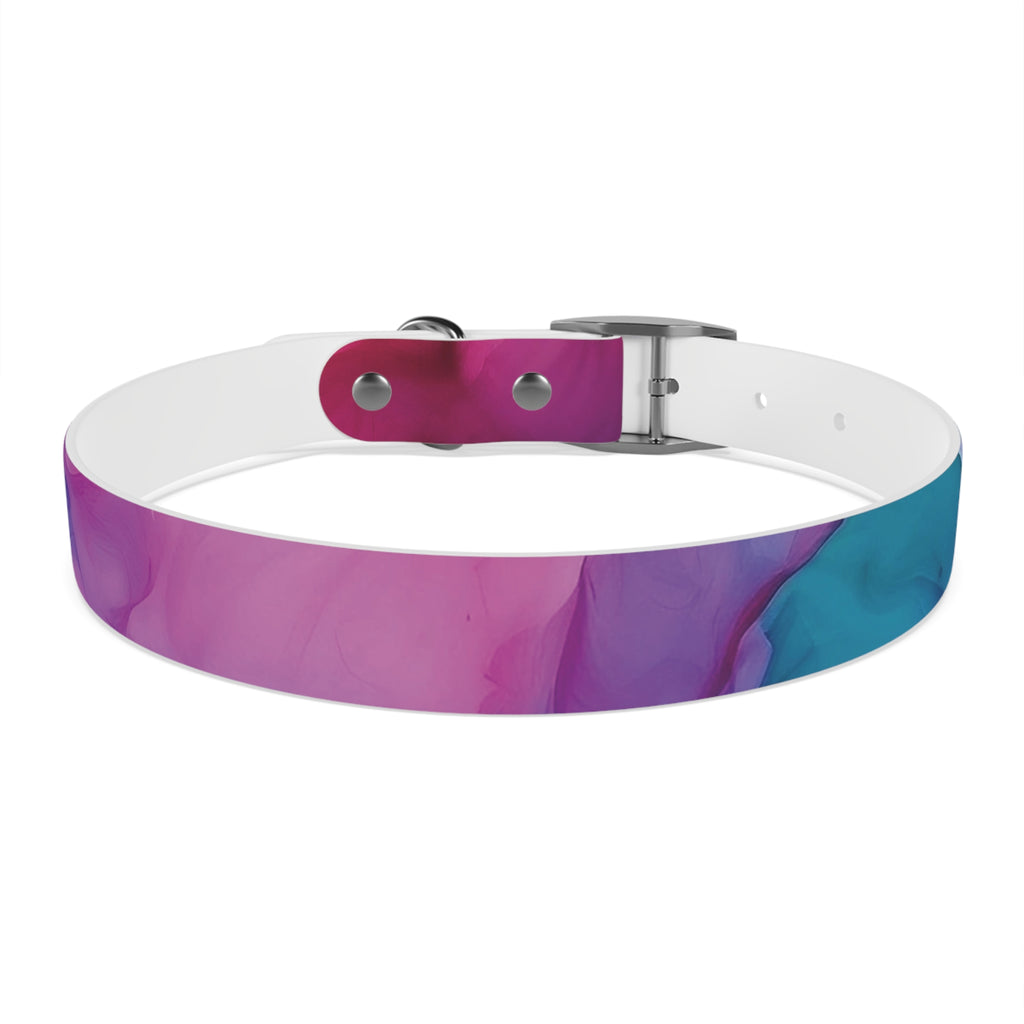 Modern Gradient Dog Collar Vibrant marble