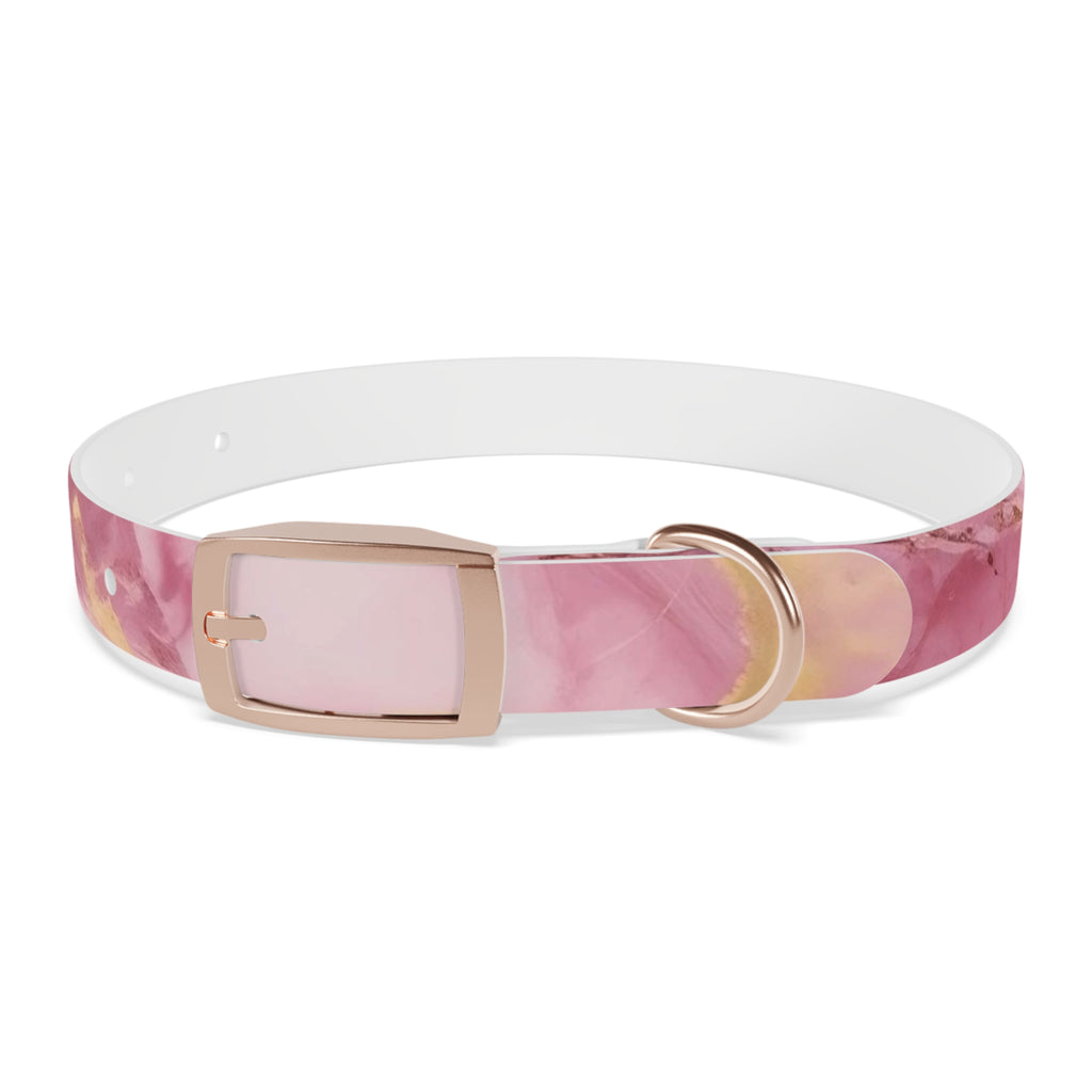 Modern Gradient Dog Collar Vibrant marble